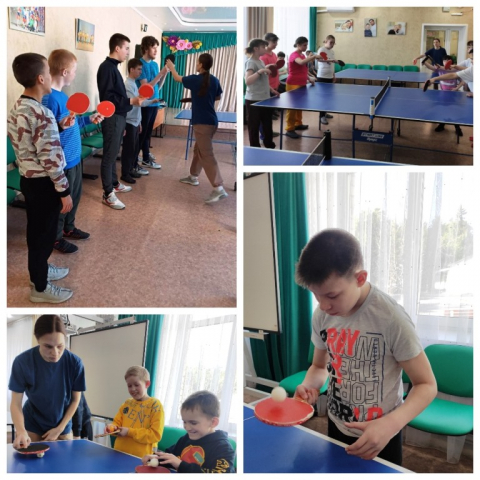 Играем в настольный теннис