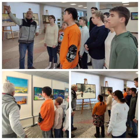 На выставке владимирских живописцев