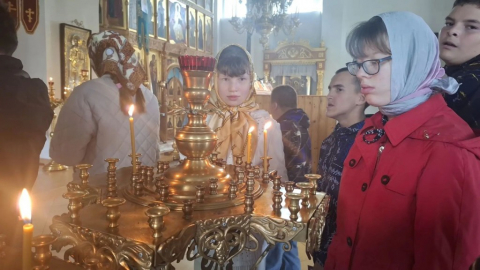 Побывали на праздничной службе