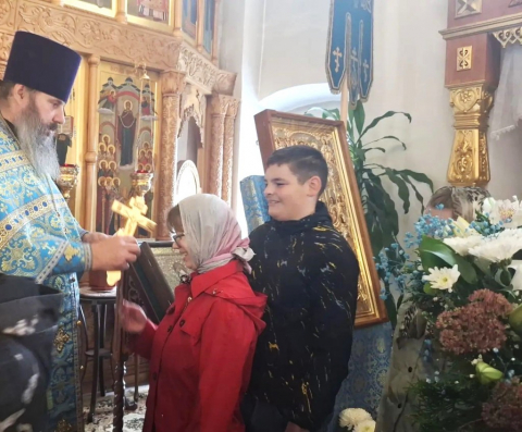 Побывали на праздничной службе