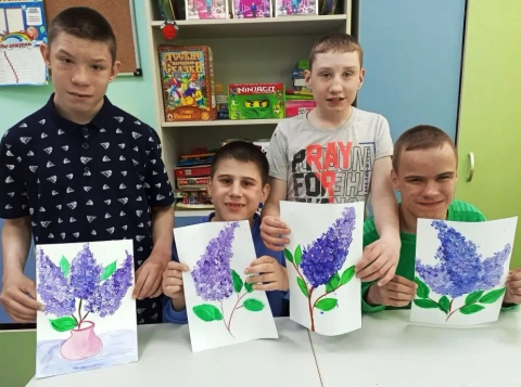 Рисуем сирень
