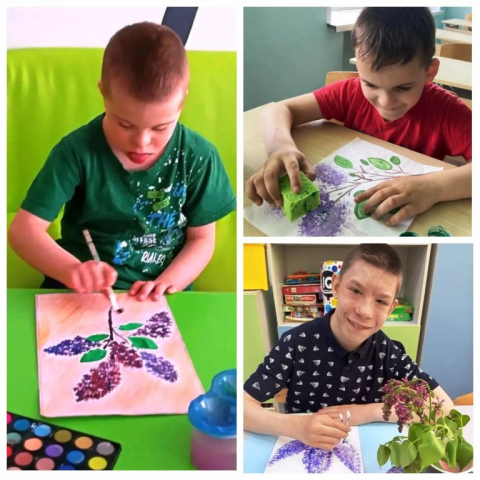 Рисуем сирень