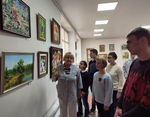 В гостях у Е. С. Тумановой