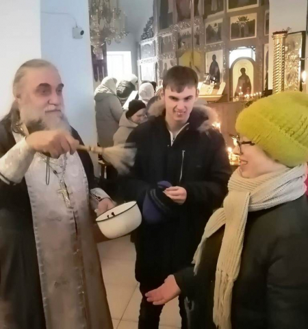 В храме на Сретение