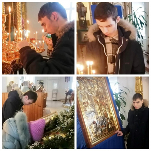 В храме на Сретение