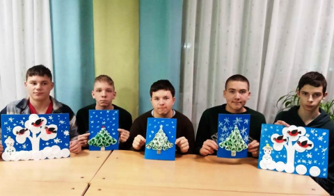 Зима в творчестве детей